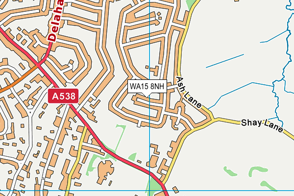 WA15 8NH map - OS VectorMap District (Ordnance Survey) WA15 8NH map - OS VectorMap District (Ordnance Survey)