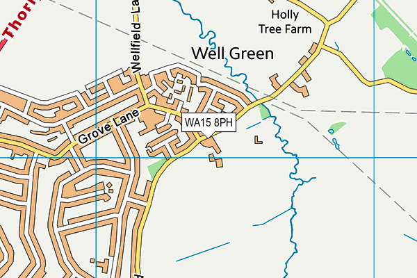 WA15 8PH map - OS VectorMap District (Ordnance Survey) WA15 8PH map - OS VectorMap District (Ordnance Survey)