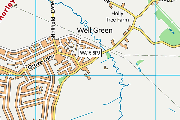 WA15 8PJ map - OS VectorMap District (Ordnance Survey) WA15 8PJ map - OS VectorMap District (Ordnance Survey)
