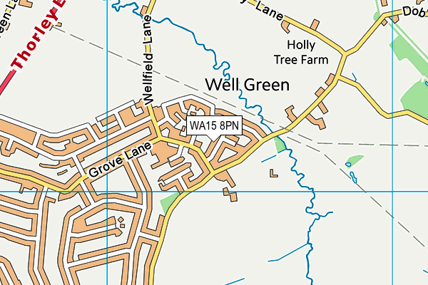 WA15 8PN map - OS VectorMap District (Ordnance Survey) WA15 8PN map - OS VectorMap District (Ordnance Survey)