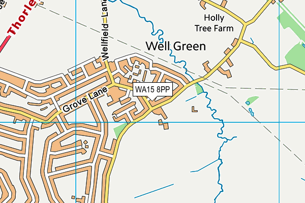 WA15 8PP map - OS VectorMap District (Ordnance Survey) WA15 8PP map - OS VectorMap District (Ordnance Survey)