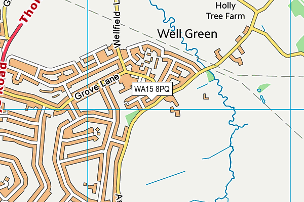 WA15 8PQ map - OS VectorMap District (Ordnance Survey) WA15 8PQ map - OS VectorMap District (Ordnance Survey)