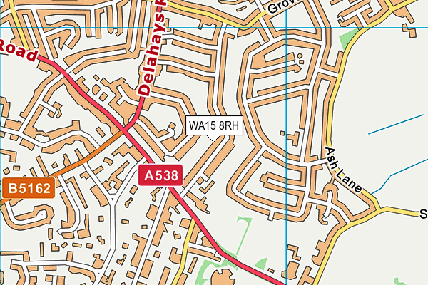 WA15 8RH map - OS VectorMap District (Ordnance Survey) WA15 8RH map - OS VectorMap District (Ordnance Survey)