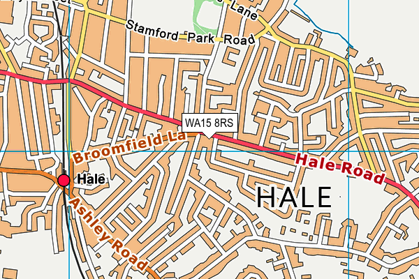 WA15 8RS map - OS VectorMap District (Ordnance Survey) WA15 8RS map - OS VectorMap District (Ordnance Survey)