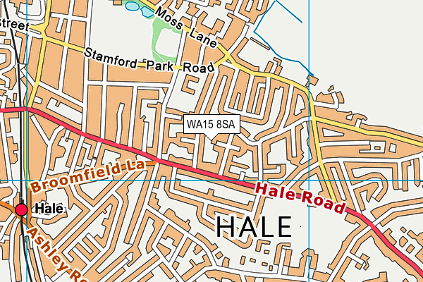 WA15 8SA map - OS VectorMap District (Ordnance Survey) WA15 8SA map - OS VectorMap District (Ordnance Survey)