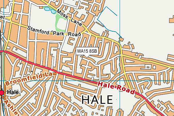 WA15 8SB map - OS VectorMap District (Ordnance Survey) WA15 8SB map - OS VectorMap District (Ordnance Survey)