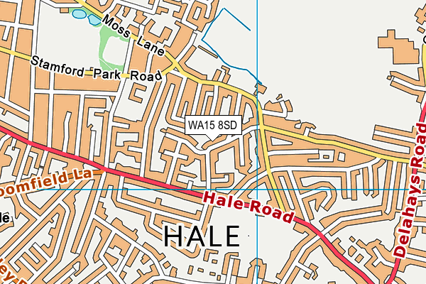 WA15 8SD map - OS VectorMap District (Ordnance Survey) WA15 8SD map - OS VectorMap District (Ordnance Survey)