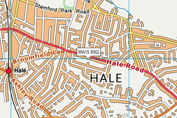 WA15 8SQ map - OS VectorMap District (Ordnance Survey) WA15 8SQ map - OS VectorMap District (Ordnance Survey)