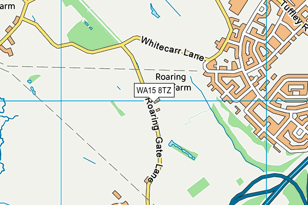 WA15 8TZ map - OS VectorMap District (Ordnance Survey) WA15 8TZ map - OS VectorMap District (Ordnance Survey)