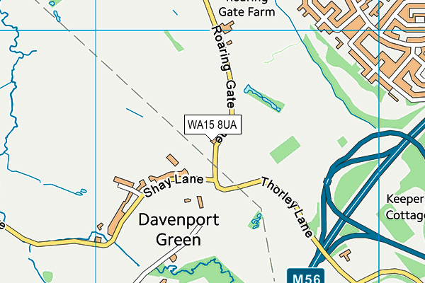 WA15 8UA map - OS VectorMap District (Ordnance Survey) WA15 8UA map - OS VectorMap District (Ordnance Survey)