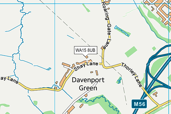 WA15 8UB map - OS VectorMap District (Ordnance Survey) WA15 8UB map - OS VectorMap District (Ordnance Survey)