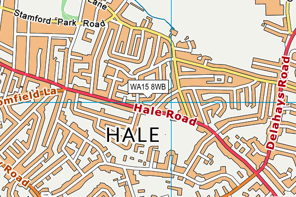 WA15 8WB map - OS VectorMap District (Ordnance Survey) WA15 8WB map - OS VectorMap District (Ordnance Survey)