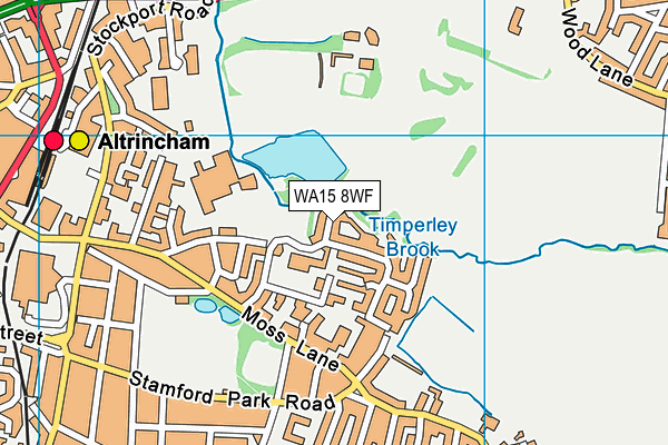 WA15 8WF map - OS VectorMap District (Ordnance Survey) WA15 8WF map - OS VectorMap District (Ordnance Survey)