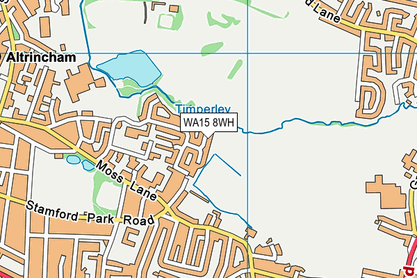 WA15 8WH map - OS VectorMap District (Ordnance Survey) WA15 8WH map - OS VectorMap District (Ordnance Survey)