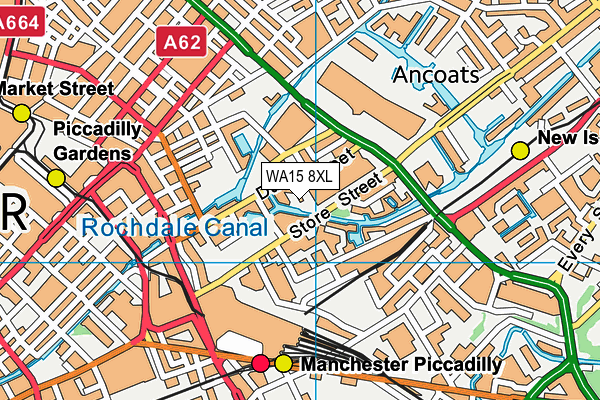 WA15 8XL map - OS VectorMap District (Ordnance Survey) WA15 8XL map - OS VectorMap District (Ordnance Survey)