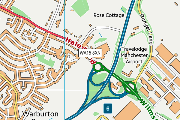 WA15 8XN map - OS VectorMap District (Ordnance Survey) WA15 8XN map - OS VectorMap District (Ordnance Survey)