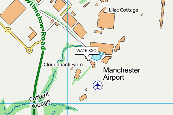 WA15 8XQ map - OS VectorMap District (Ordnance Survey) WA15 8XQ map - OS VectorMap District (Ordnance Survey)