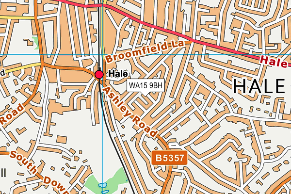 WA15 9BH map - OS VectorMap District (Ordnance Survey) WA15 9BH map - OS VectorMap District (Ordnance Survey)