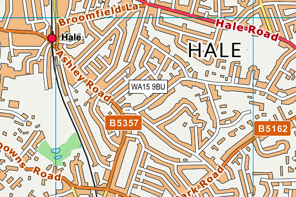 WA15 9BU map - OS VectorMap District (Ordnance Survey) WA15 9BU map - OS VectorMap District (Ordnance Survey)