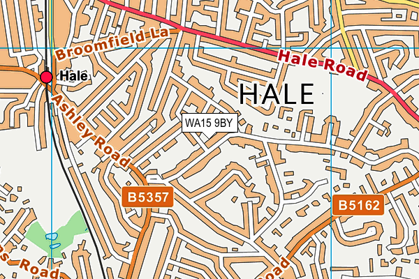 WA15 9BY map - OS VectorMap District (Ordnance Survey) WA15 9BY map - OS VectorMap District (Ordnance Survey)