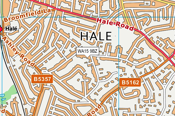 WA15 9BZ map - OS VectorMap District (Ordnance Survey) WA15 9BZ map - OS VectorMap District (Ordnance Survey)