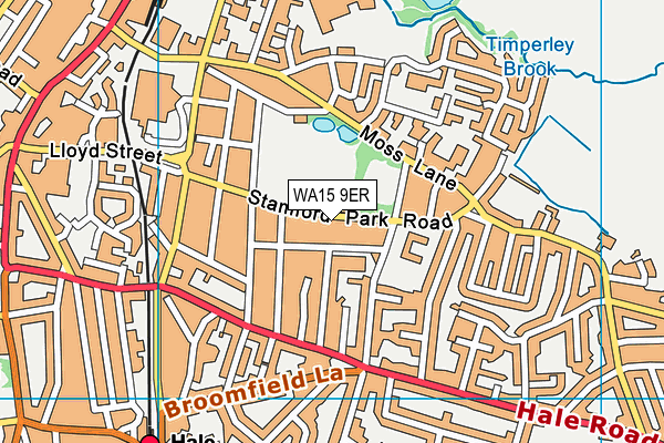 WA15 9ER map - OS VectorMap District (Ordnance Survey) WA15 9ER map - OS VectorMap District (Ordnance Survey)