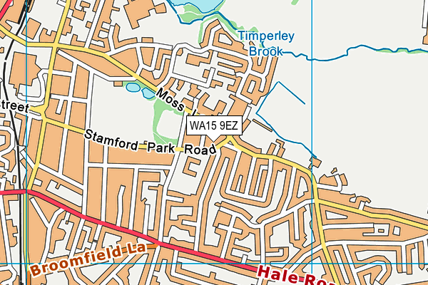WA15 9EZ map - OS VectorMap District (Ordnance Survey) WA15 9EZ map - OS VectorMap District (Ordnance Survey)