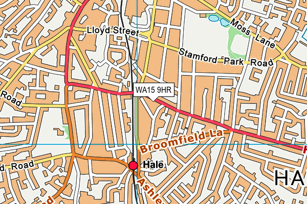 WA15 9HR map - OS VectorMap District (Ordnance Survey) WA15 9HR map - OS VectorMap District (Ordnance Survey)