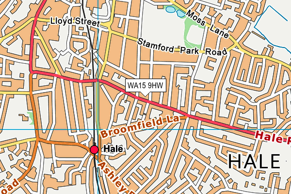WA15 9HW map - OS VectorMap District (Ordnance Survey) WA15 9HW map - OS VectorMap District (Ordnance Survey)