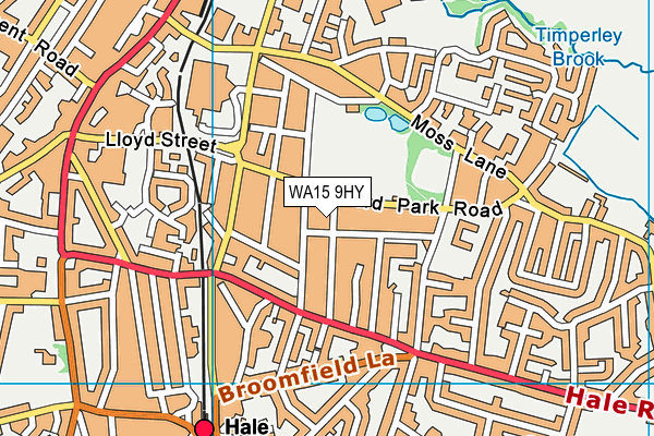 WA15 9HY map - OS VectorMap District (Ordnance Survey) WA15 9HY map - OS VectorMap District (Ordnance Survey)