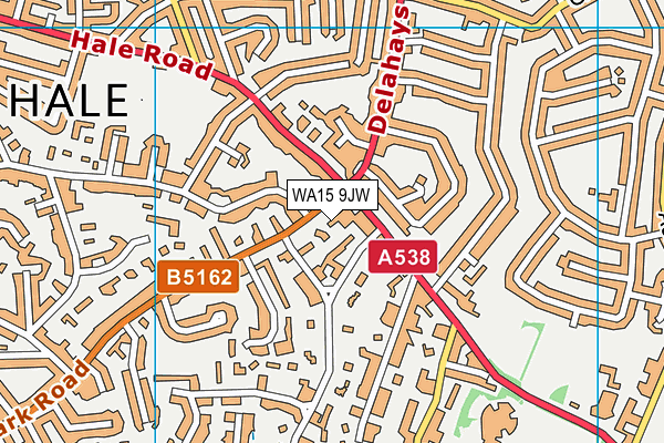 WA15 9JW map - OS VectorMap District (Ordnance Survey) WA15 9JW map - OS VectorMap District (Ordnance Survey)