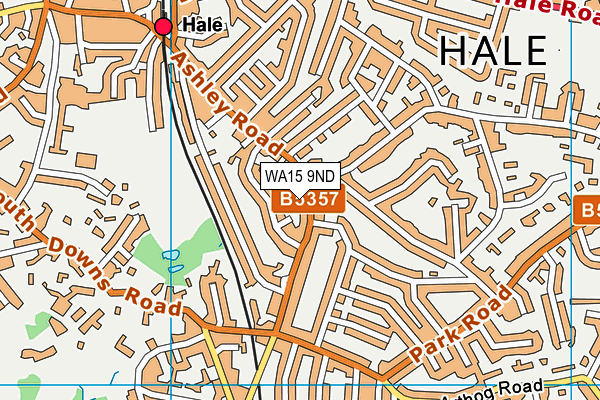 WA15 9ND map - OS VectorMap District (Ordnance Survey) WA15 9ND map - OS VectorMap District (Ordnance Survey)