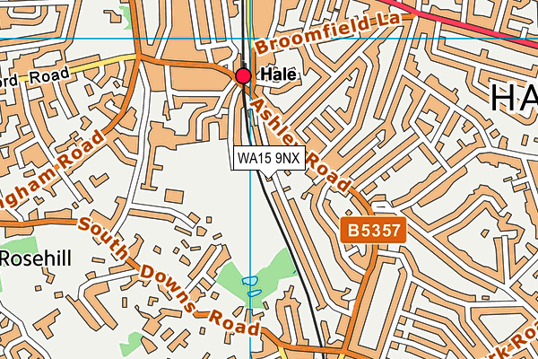 WA15 9NX map - OS VectorMap District (Ordnance Survey) WA15 9NX map - OS VectorMap District (Ordnance Survey)