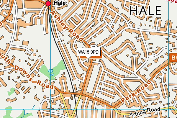 WA15 9PD map - OS VectorMap District (Ordnance Survey) WA15 9PD map - OS VectorMap District (Ordnance Survey)