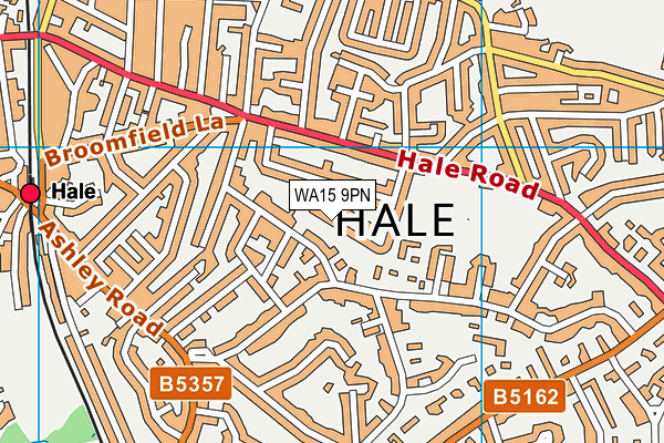 WA15 9PN map - OS VectorMap District (Ordnance Survey) WA15 9PN map - OS VectorMap District (Ordnance Survey)