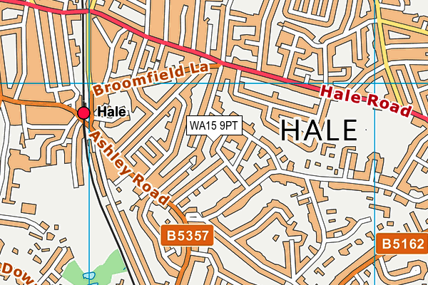 WA15 9PT map - OS VectorMap District (Ordnance Survey) WA15 9PT map - OS VectorMap District (Ordnance Survey)