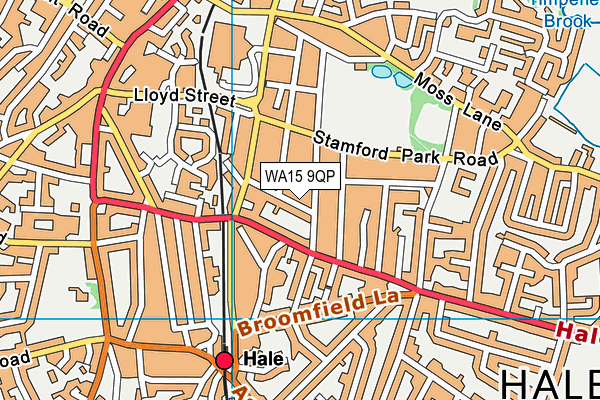 WA15 9QP map - OS VectorMap District (Ordnance Survey) WA15 9QP map - OS VectorMap District (Ordnance Survey)