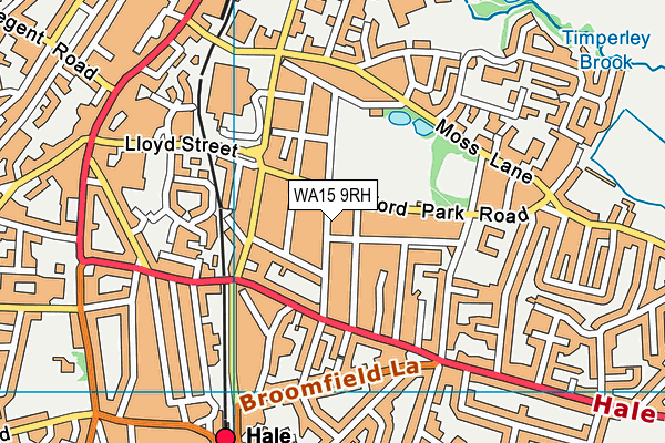 WA15 9RH map - OS VectorMap District (Ordnance Survey) WA15 9RH map - OS VectorMap District (Ordnance Survey)