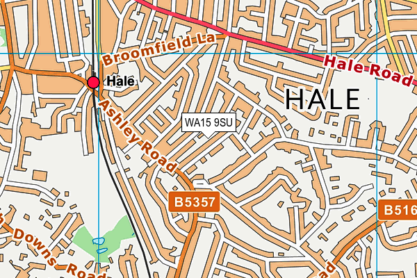 WA15 9SU map - OS VectorMap District (Ordnance Survey) WA15 9SU map - OS VectorMap District (Ordnance Survey)