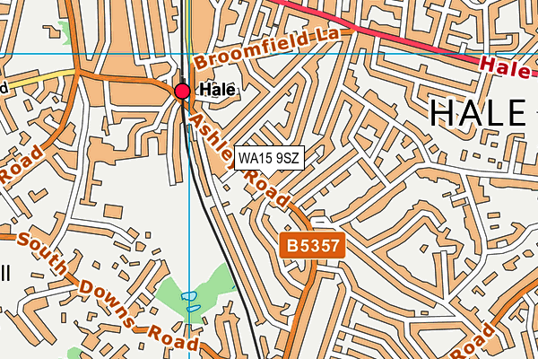 WA15 9SZ map - OS VectorMap District (Ordnance Survey) WA15 9SZ map - OS VectorMap District (Ordnance Survey)