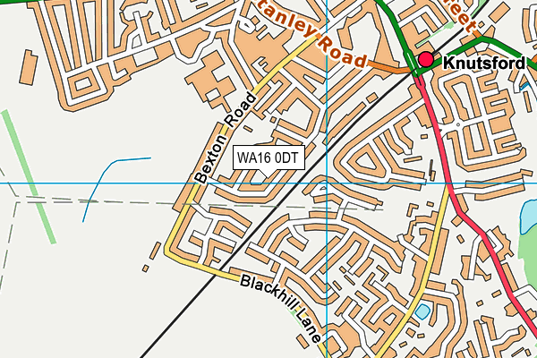 WA16 0DT map - OS VectorMap District (Ordnance Survey) WA16 0DT map - OS VectorMap District (Ordnance Survey)