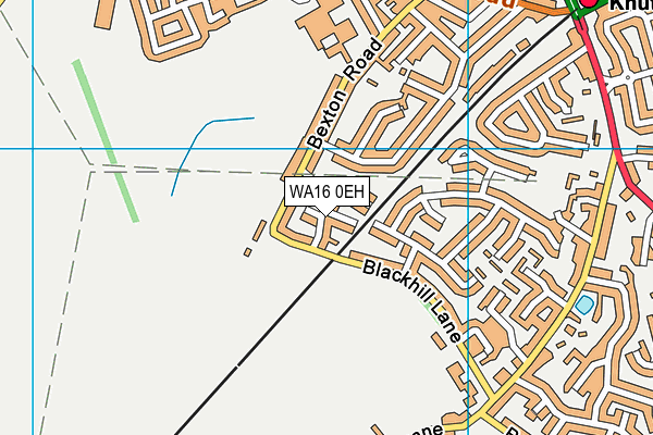 WA16 0EH map - OS VectorMap District (Ordnance Survey) WA16 0EH map - OS VectorMap District (Ordnance Survey)