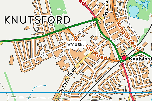 WA16 0EL map - OS VectorMap District (Ordnance Survey) WA16 0EL map - OS VectorMap District (Ordnance Survey)