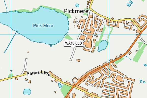 WA16 0LD map - OS VectorMap District (Ordnance Survey) WA16 0LD map - OS VectorMap District (Ordnance Survey)