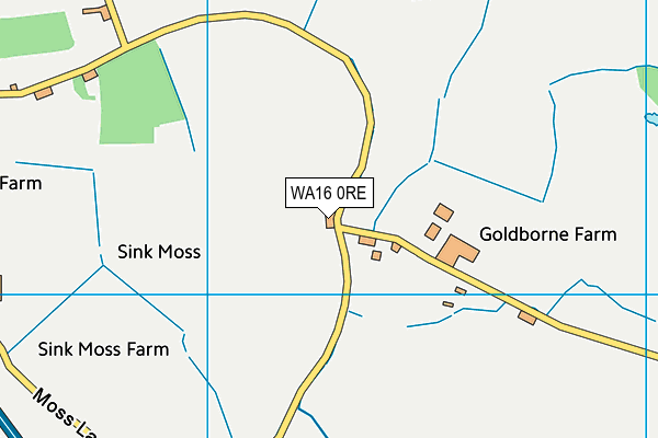 WA16 0RE map - OS VectorMap District (Ordnance Survey) WA16 0RE map - OS VectorMap District (Ordnance Survey)