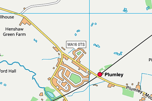 WA16 0TS map - OS VectorMap District (Ordnance Survey) WA16 0TS map - OS VectorMap District (Ordnance Survey)
