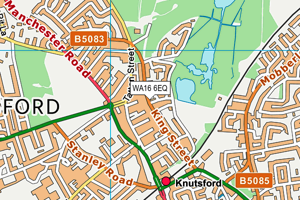 WA16 6EQ map - OS VectorMap District (Ordnance Survey) WA16 6EQ map - OS VectorMap District (Ordnance Survey)