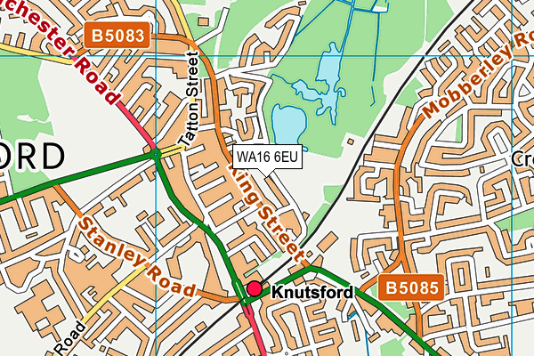 WA16 6EU map - OS VectorMap District (Ordnance Survey) WA16 6EU map - OS VectorMap District (Ordnance Survey)