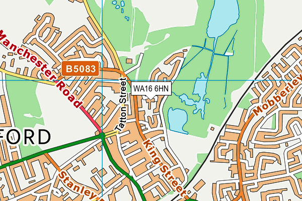WA16 6HN map - OS VectorMap District (Ordnance Survey) WA16 6HN map - OS VectorMap District (Ordnance Survey)