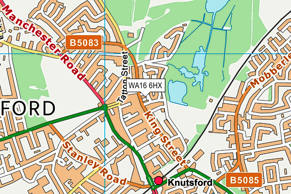 WA16 6HX map - OS VectorMap District (Ordnance Survey) WA16 6HX map - OS VectorMap District (Ordnance Survey)